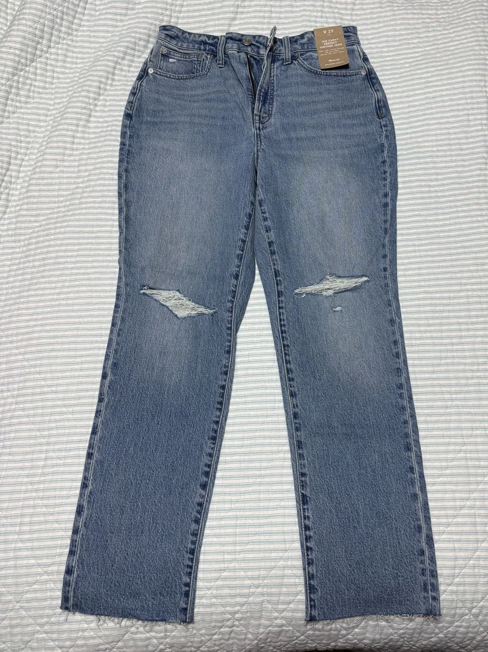 Madewell- The Curvy Perfect Vintage Jean 29